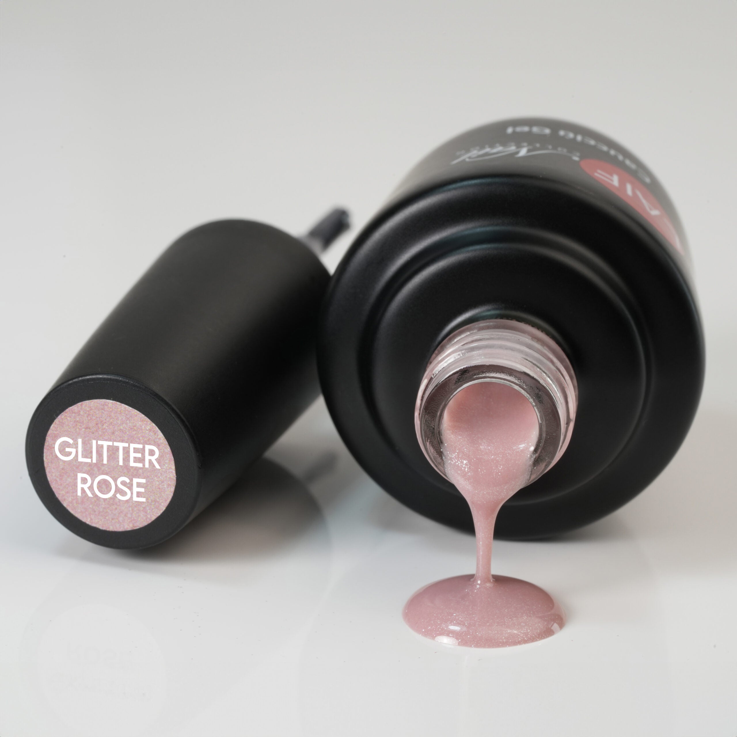 Caucciù Glitter Rose Gel