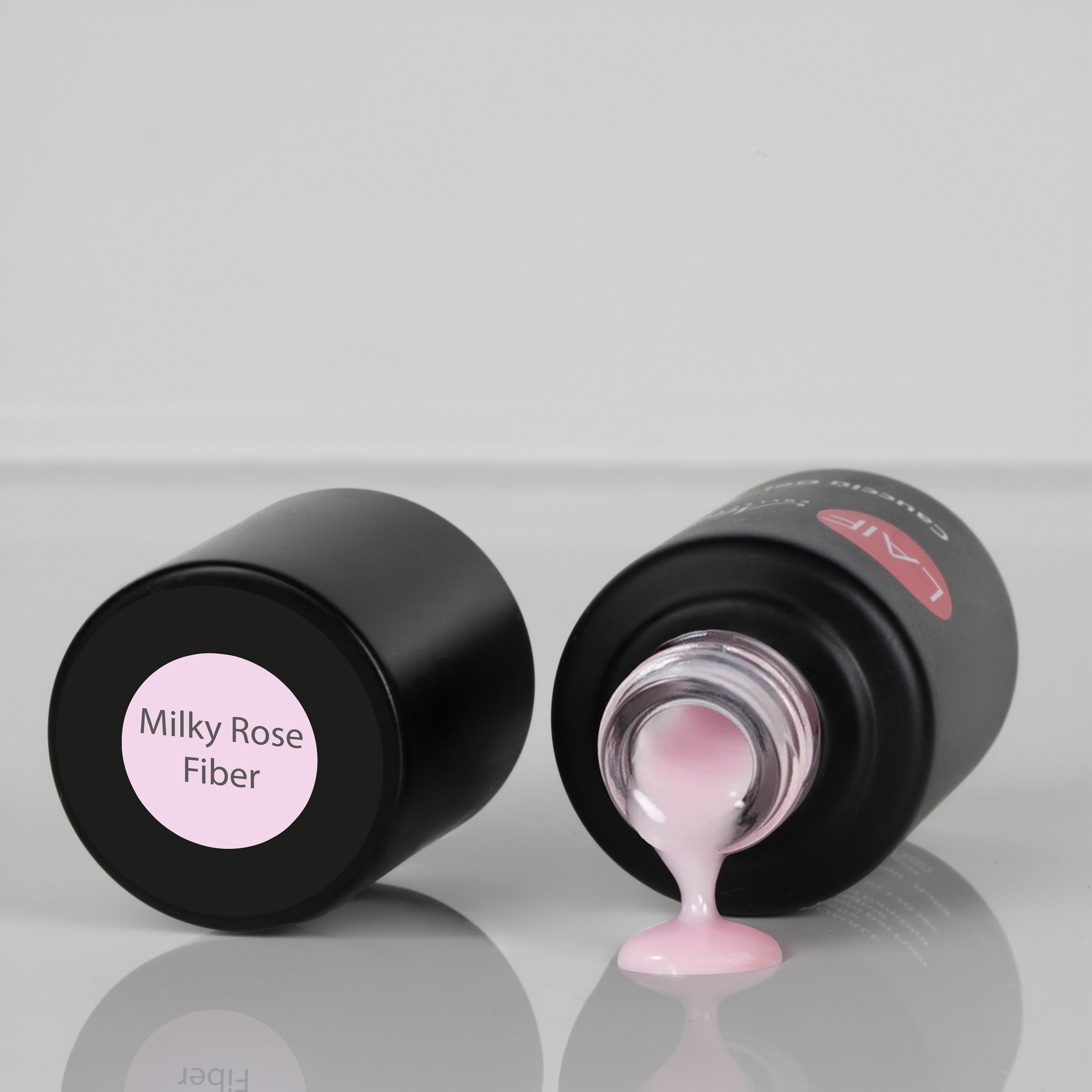 Fiber Caucciù Milky Rose Gel